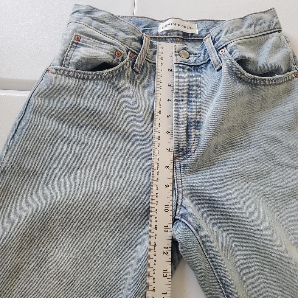 Denim Forum Jeans Womens 25 Light Wash 90s Marlo Hi-Rise Baggy Aritzia Blue - Picture 10 of 14